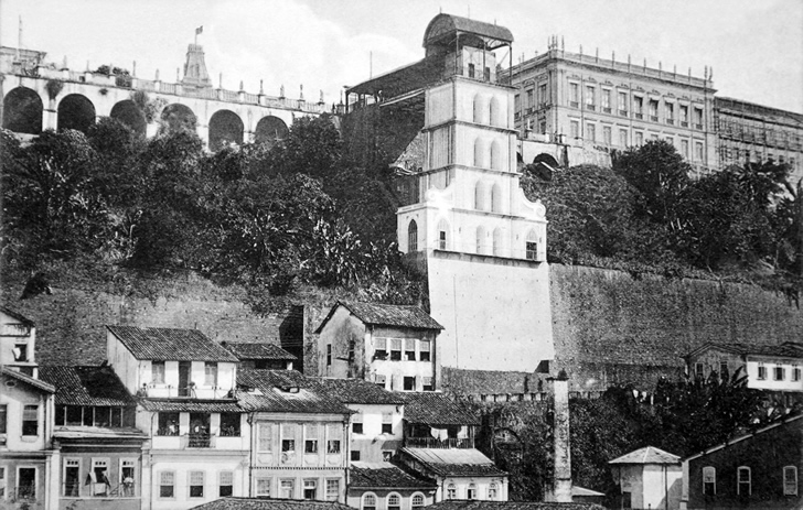 Elevador Lacerda entre 1906 e 1912