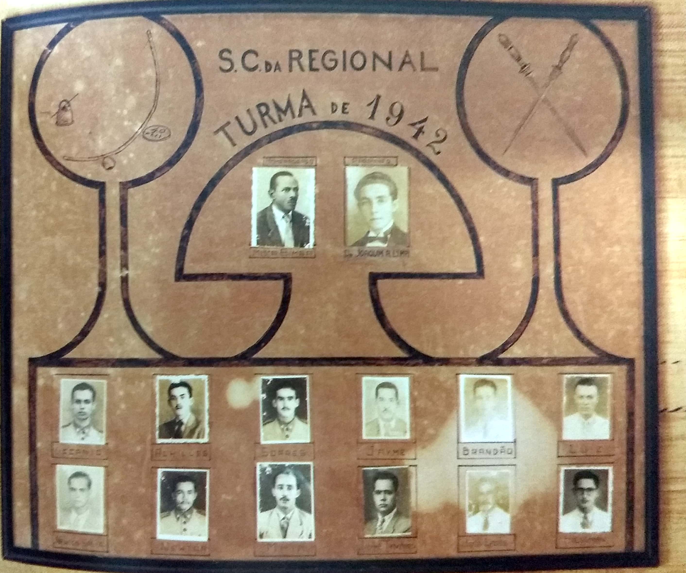 Painel de formatura dos alunos Mestre Bimba - Livro Mafro