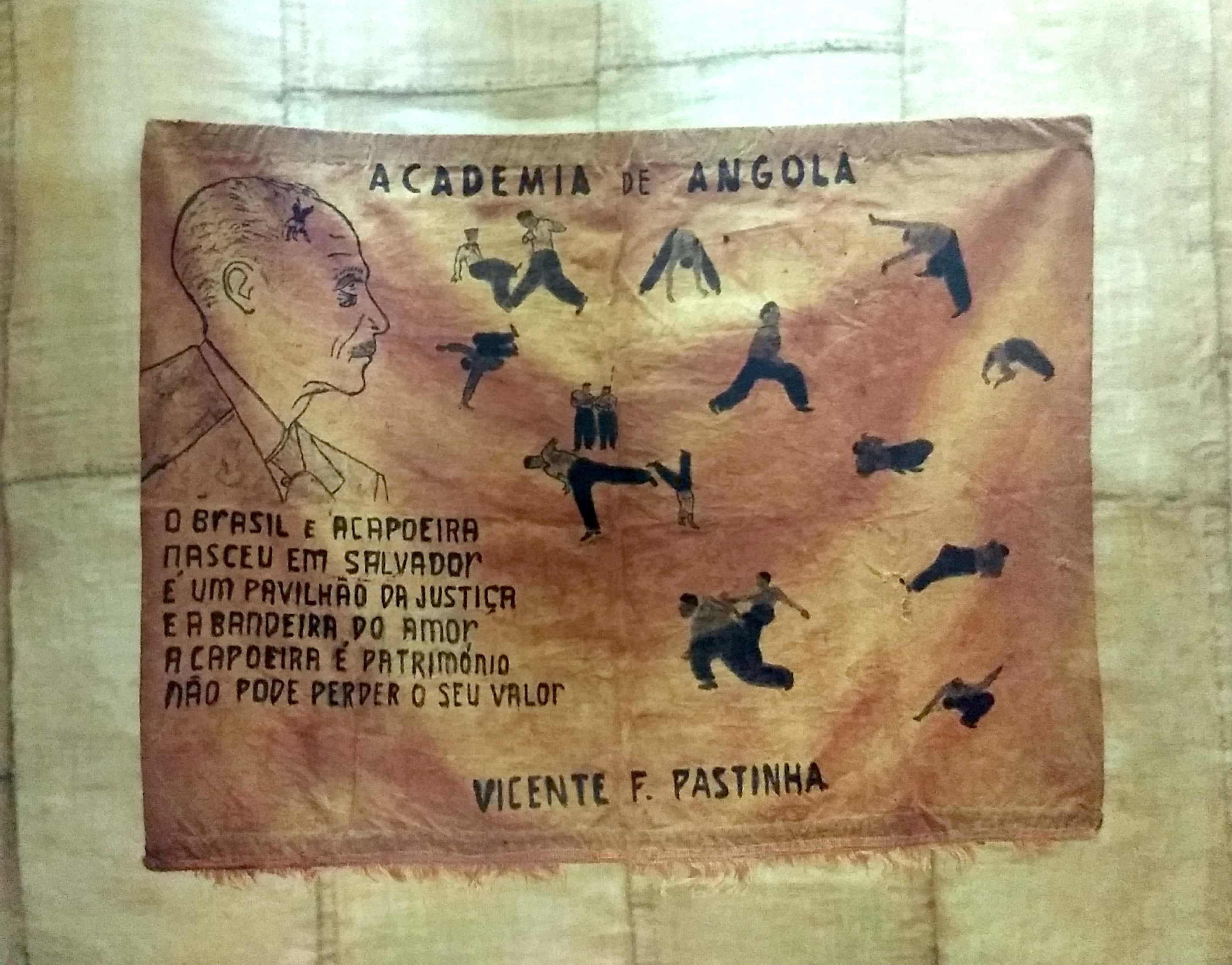 Bandeira da academia do Mestre Pastinha - Livro Mafro