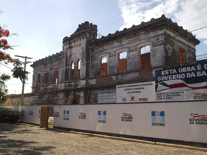 Forte da Capoeira sendo reformado