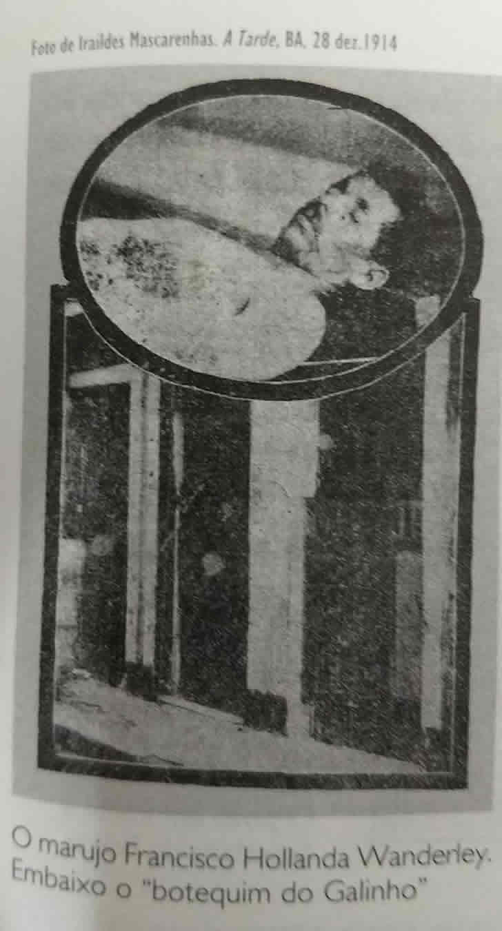 Foto do marinheiro morto e do Bar do Galinho