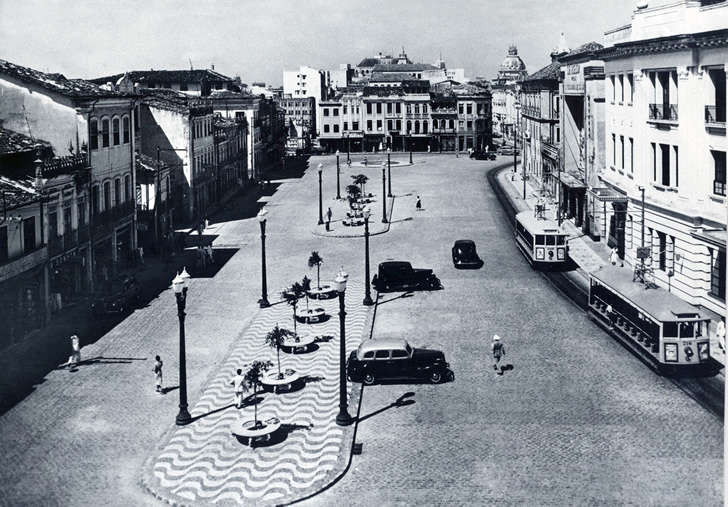 Praça da Sé - 1940 - Foto Voltaire Fraga